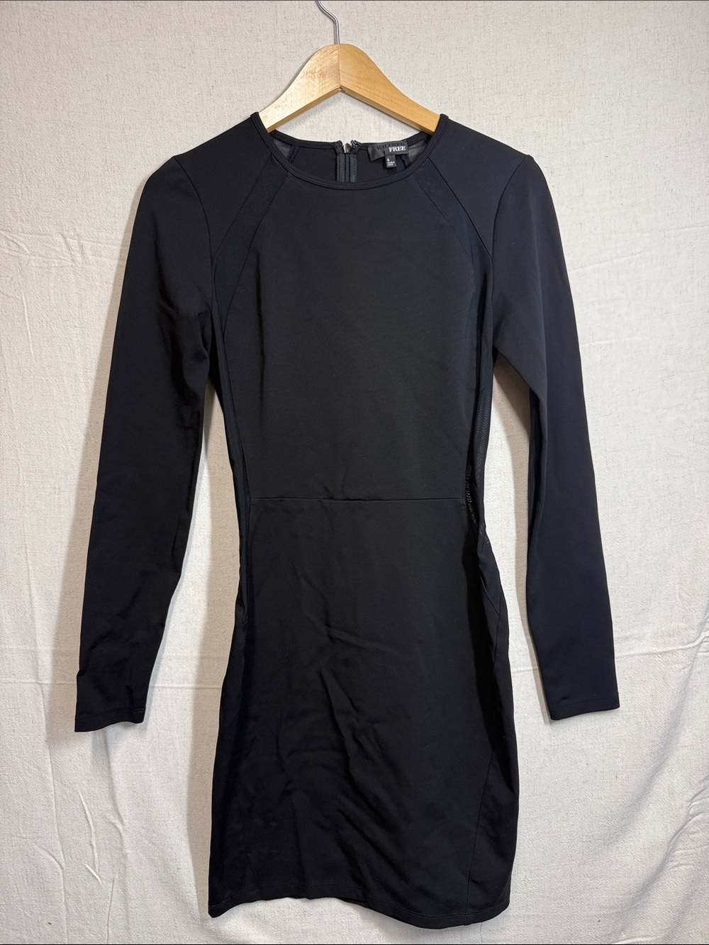 Wilfred Black Long-Sleeve Sheath Dress